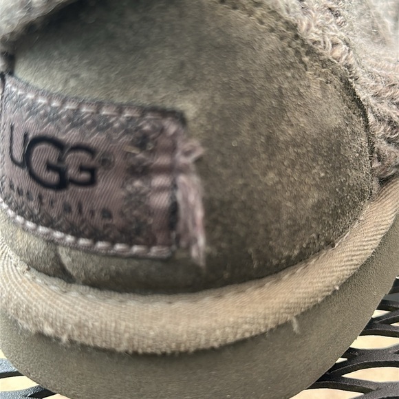 UGG Cardi Boots (Charcoal) kids sz 2 - Picture 8 of 9